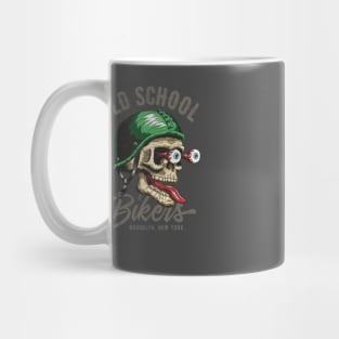 Old School Bikers Vintage Distressed Style Mug